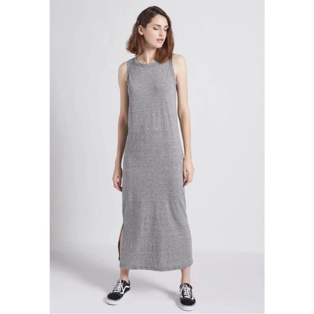 Current Elliot Perfect Muscle tee heather gray maxi dress size 1 or Small